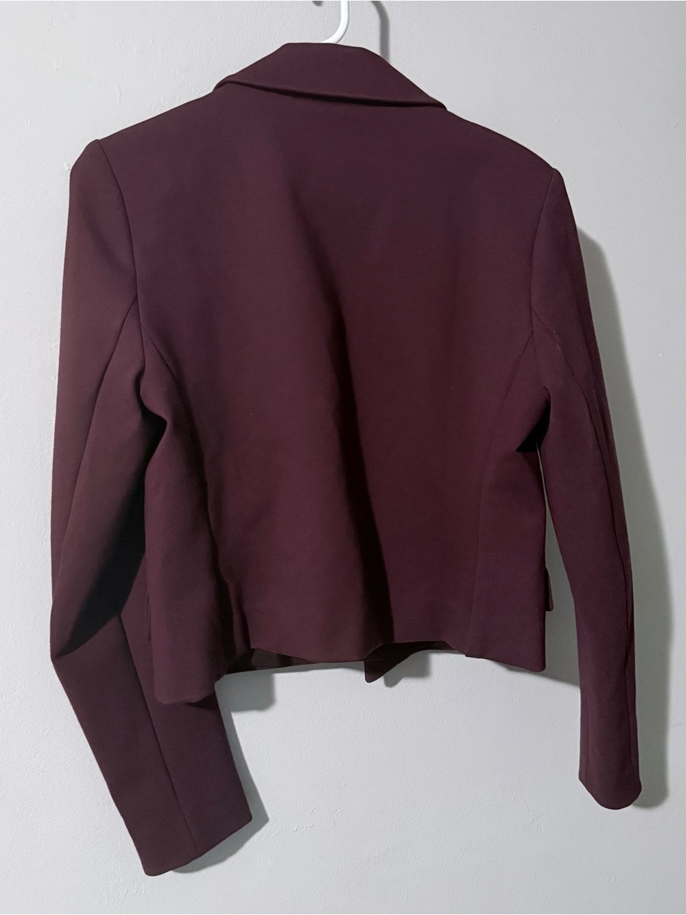 Banana Republic Women's Wine Cropped Blazer - Picture 2 of 10